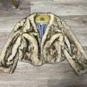 Petite Brown Vintage Fur Coat